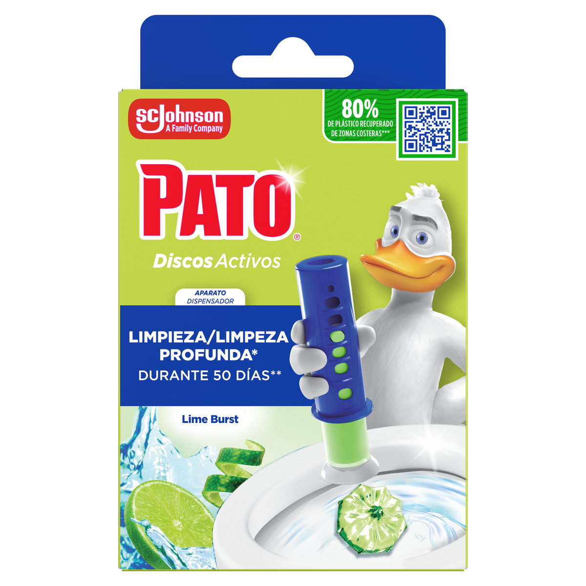 Limpiador wc discos activos lima Pato 6dosis