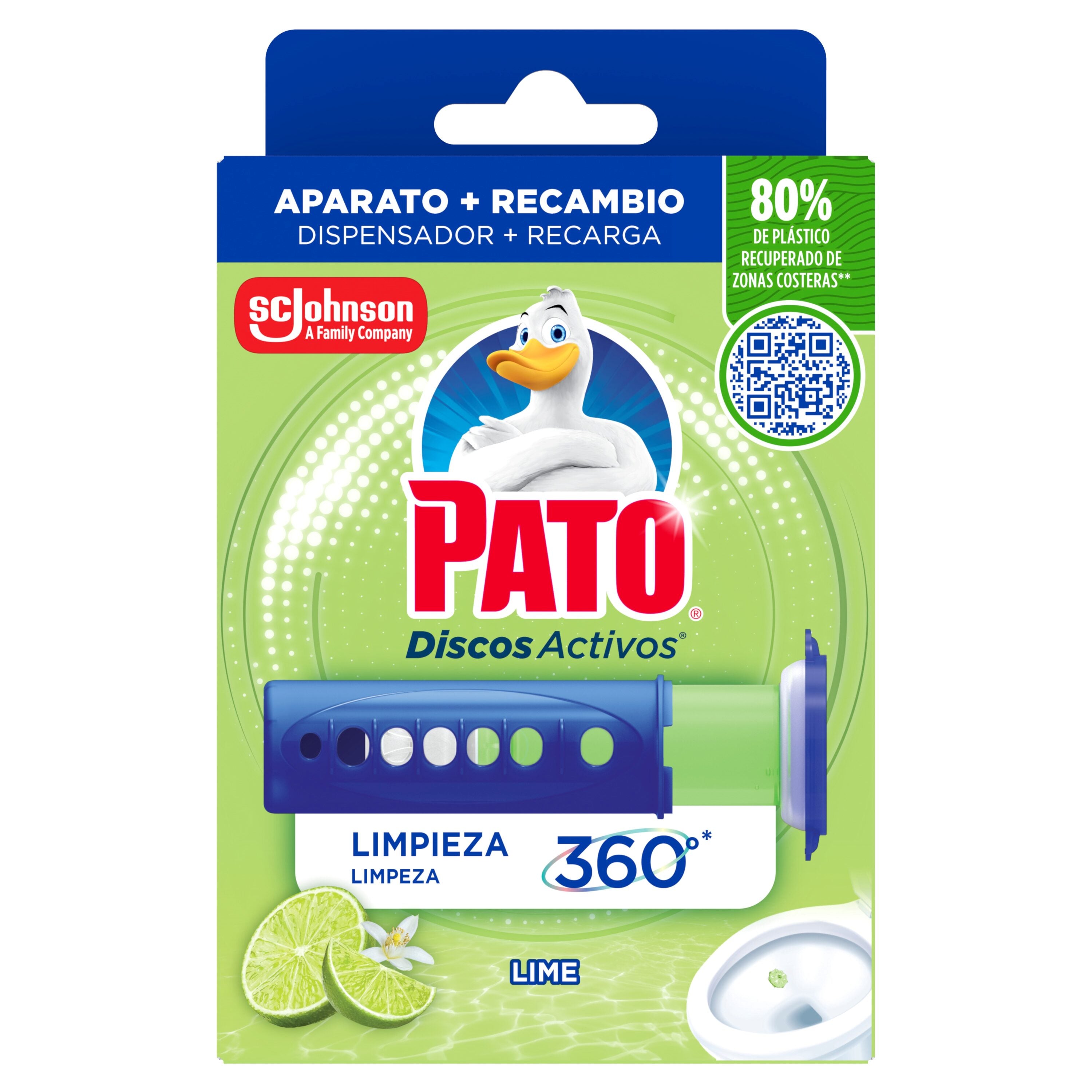 Limpiador wc discos activos lima Pato 6dosis