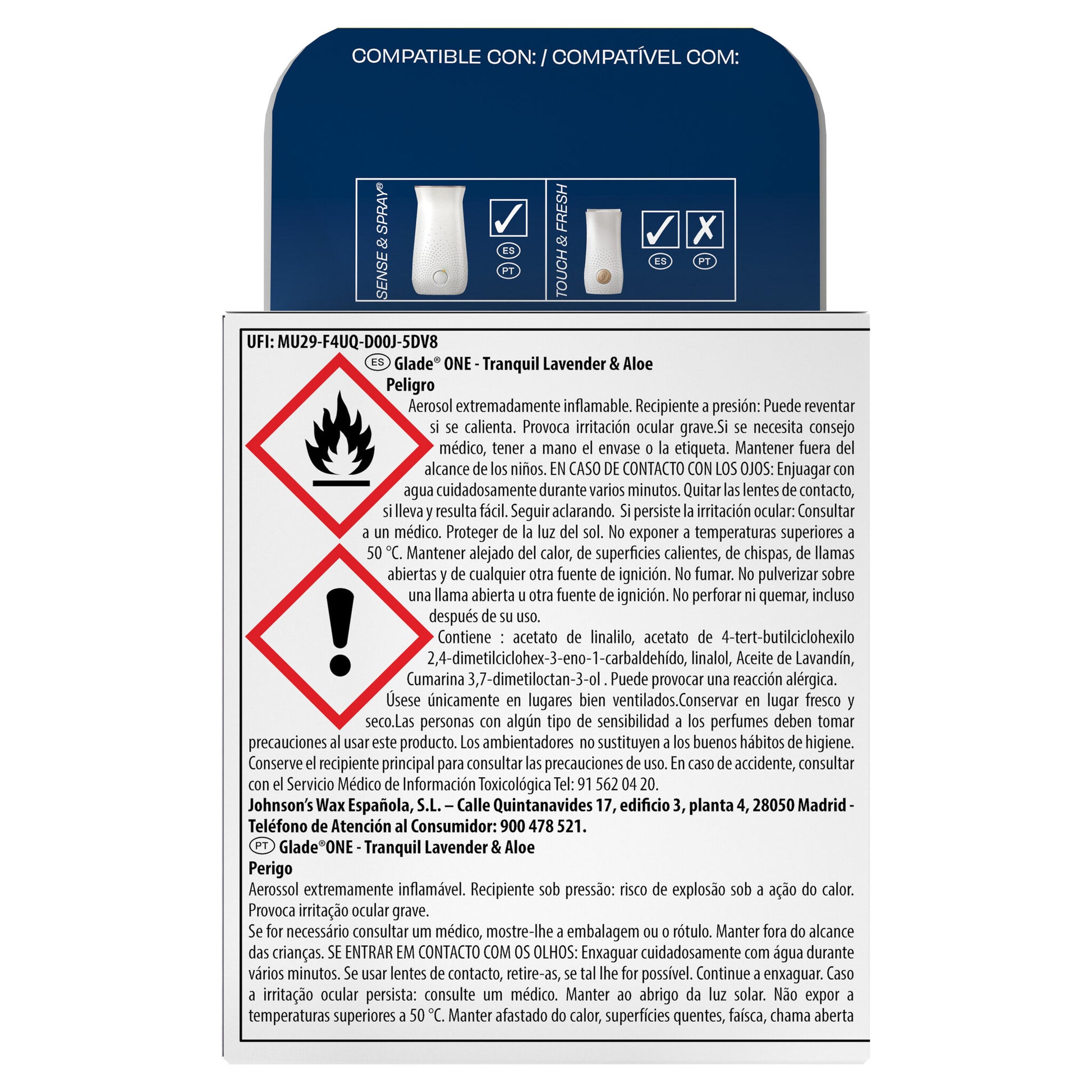 Recambio ambientador lavanda Glade p2 10ml/u