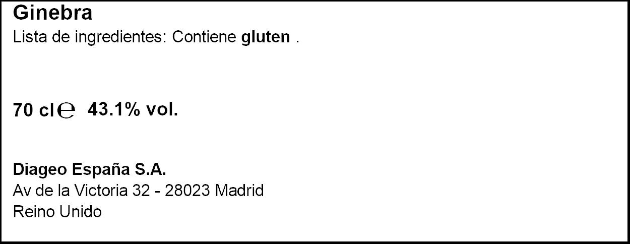 Ginebra  Tanqueray 700ml