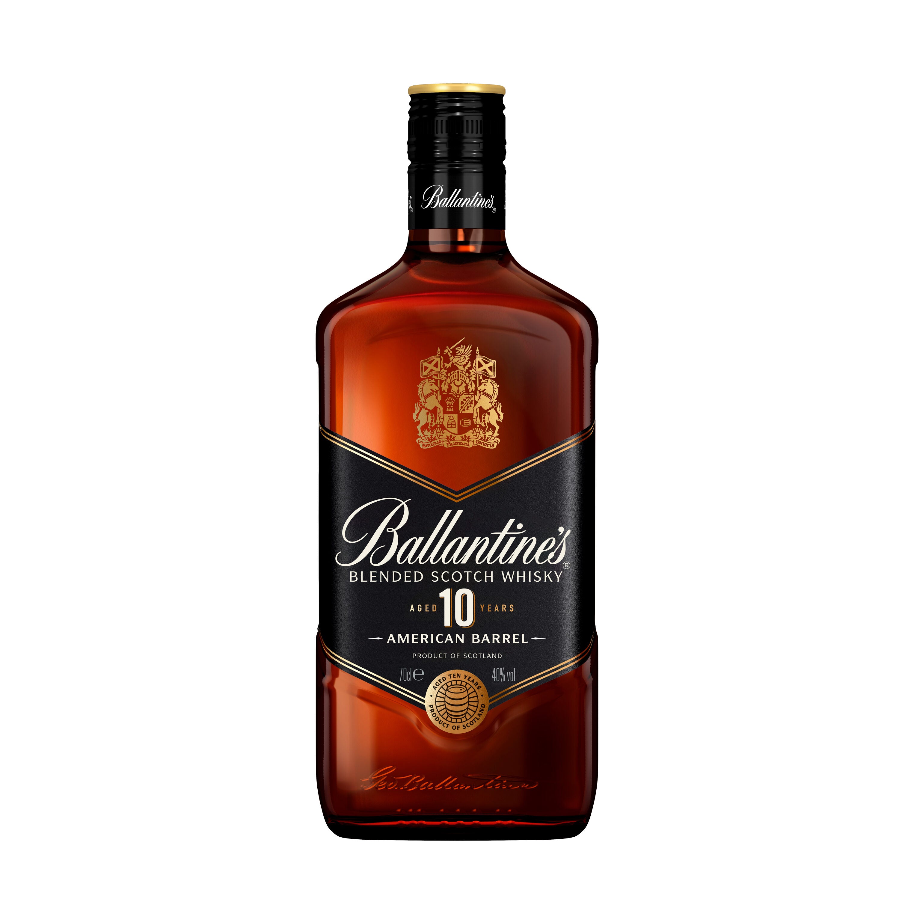 Whisky 10a american barrel Ballantines 700ml