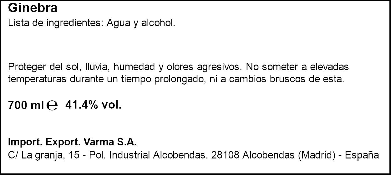 Ginebra premium 44º Hendrick's 700ml