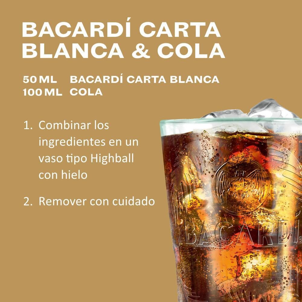 Ron carta blanca Bacardi 700ml