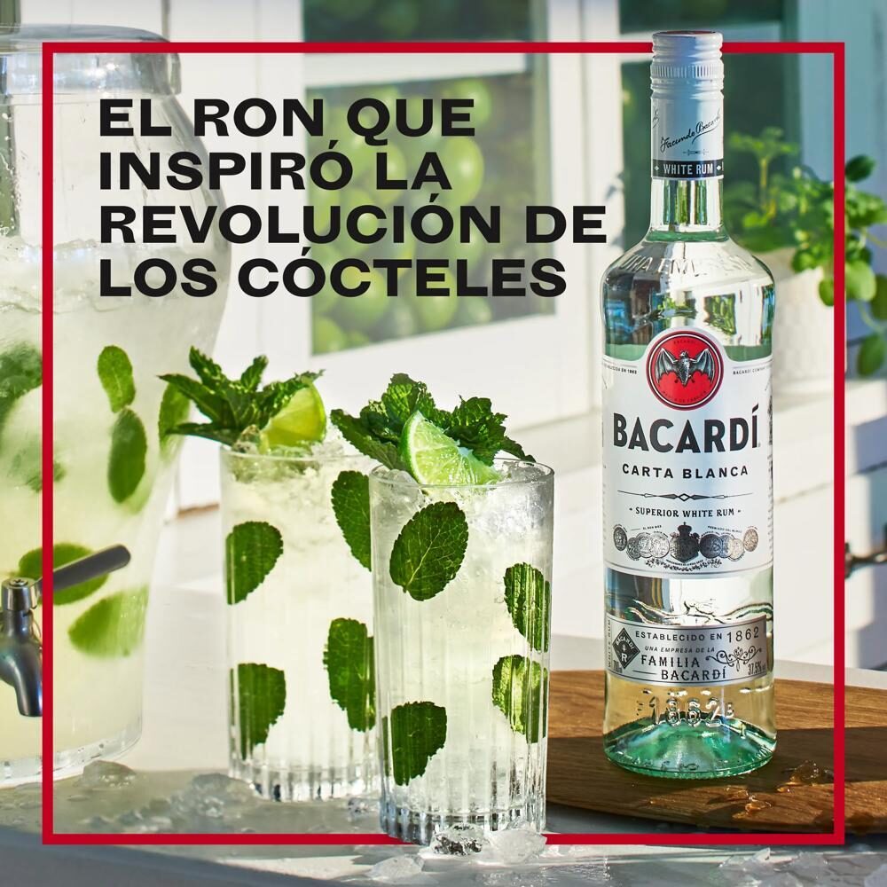 Ron carta blanca Bacardi 700ml
