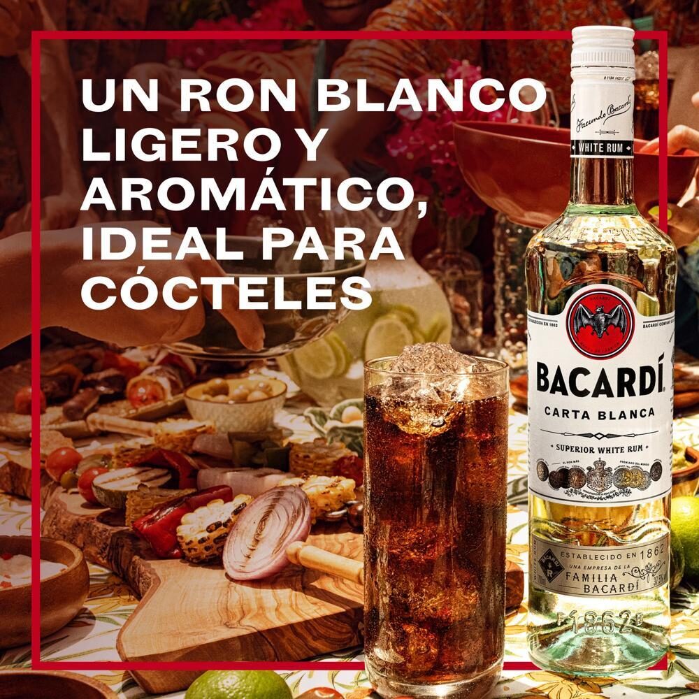 Ron carta blanca Bacardi 700ml