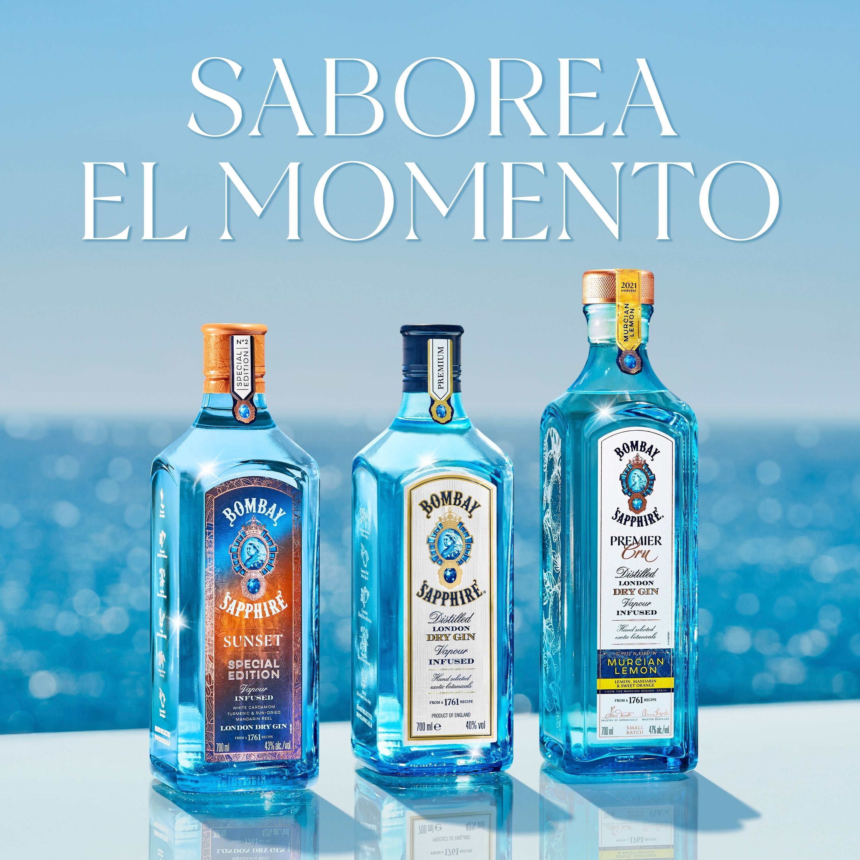 Ginebra  Bombay sapphire 700ml