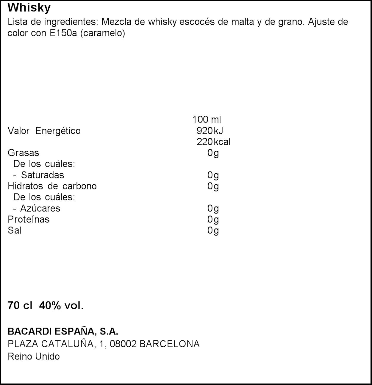 Whisky  Williams lanson 700ml