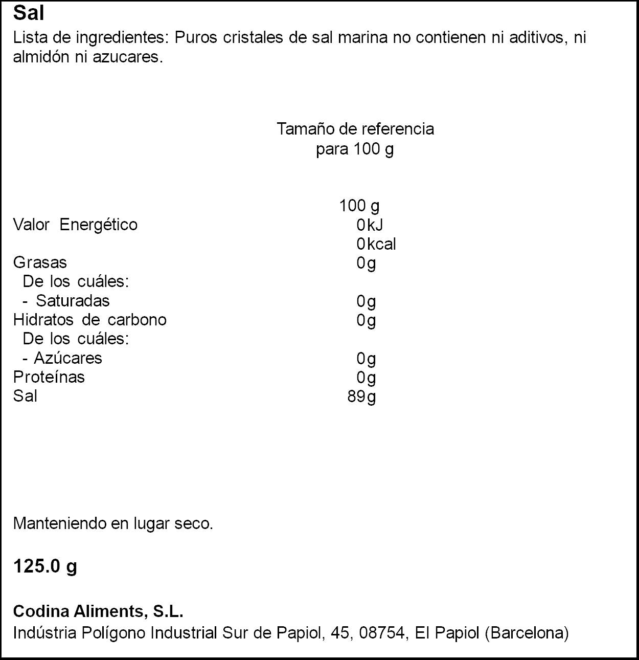 Sal marina escamas Maldon 125g