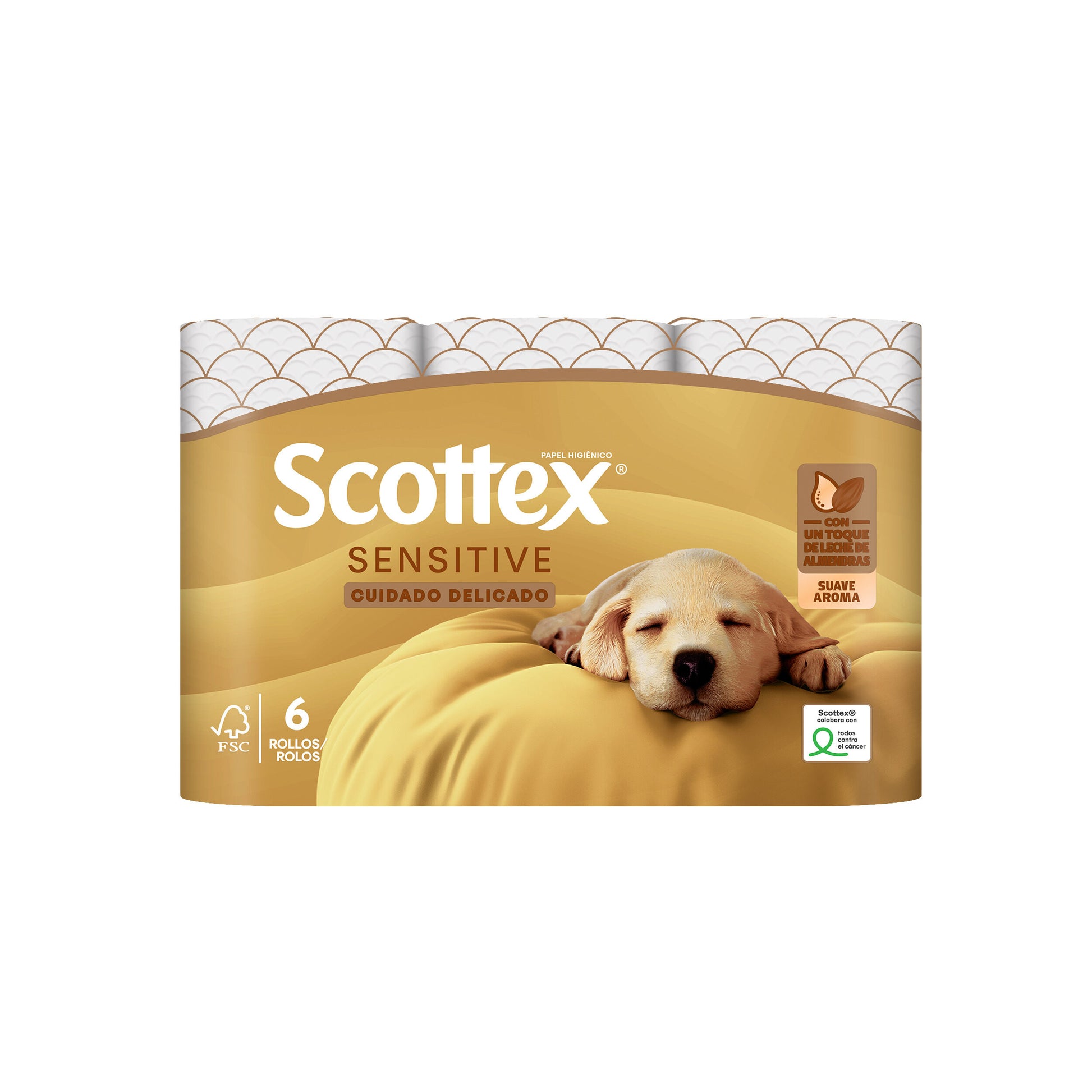 Papel higienico sensitive Scottex p6