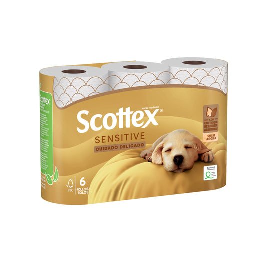 Papel higienico sensitive Scottex p6 La Despensa