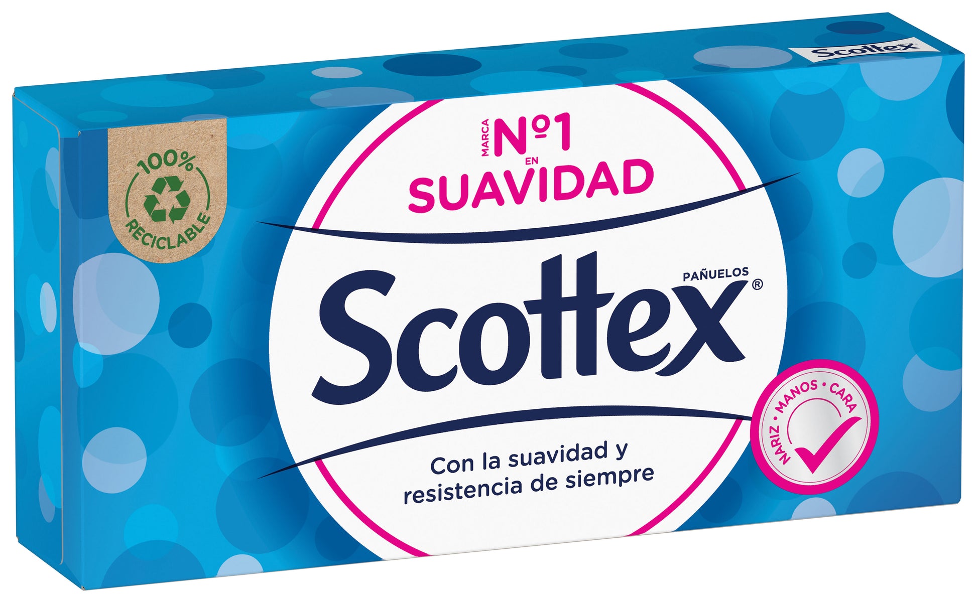 Pañuelo papel caja 3 capas Scottex 70u