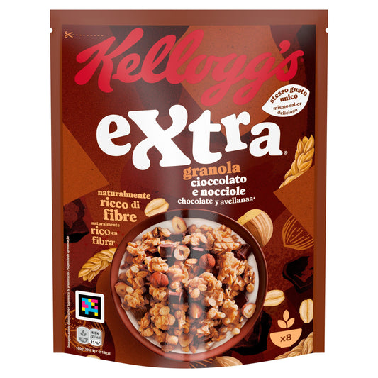 Cereal crujiente c/ extra chocolate bolsa Kellogg's 375g La Despensa