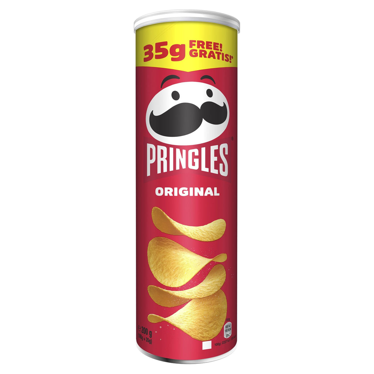 Patatas fritas original bote Pringles 165g