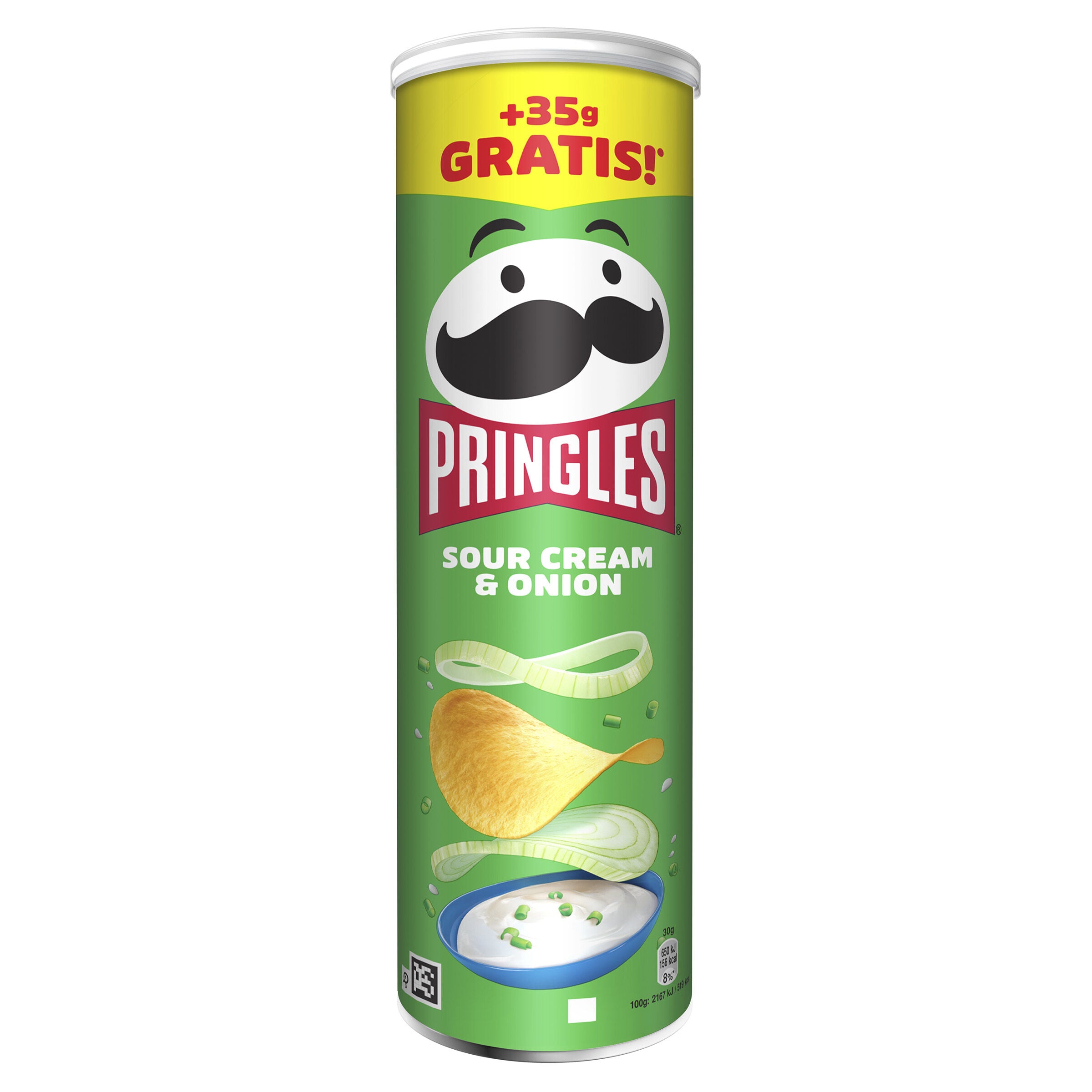 Patatas fritas sour cream & onion Pringles 165g