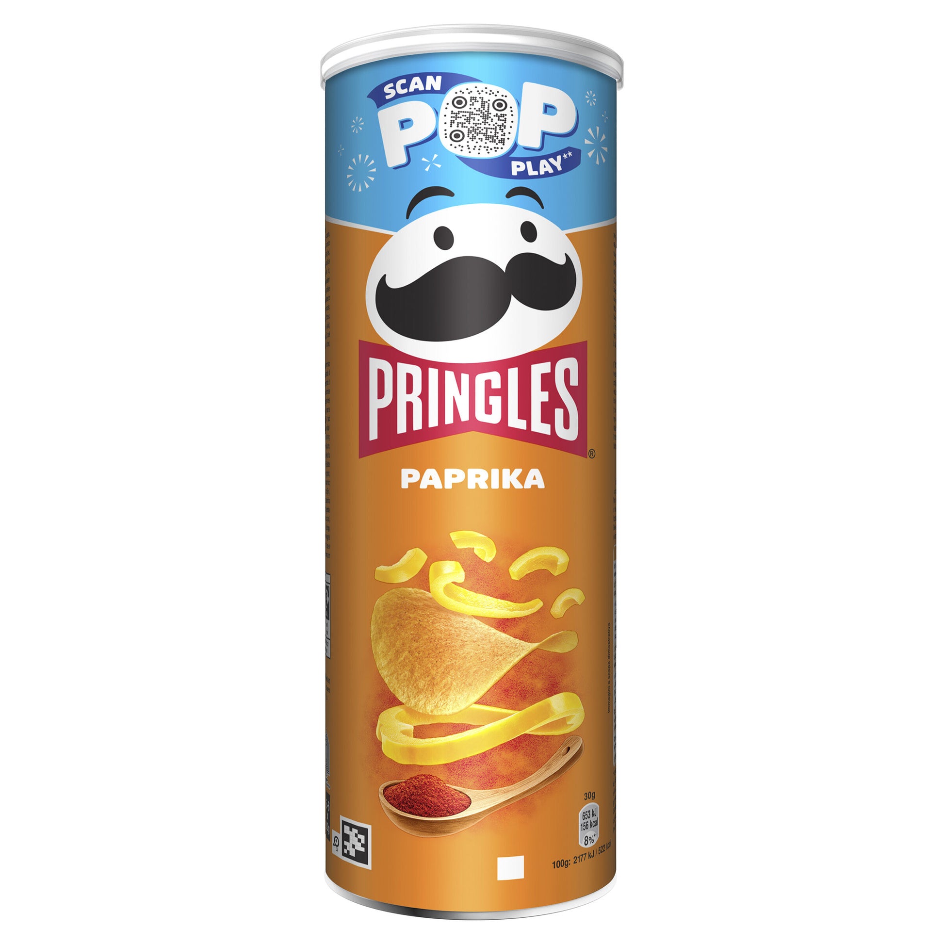 Patatas fritas paprika bote Pringles 165g