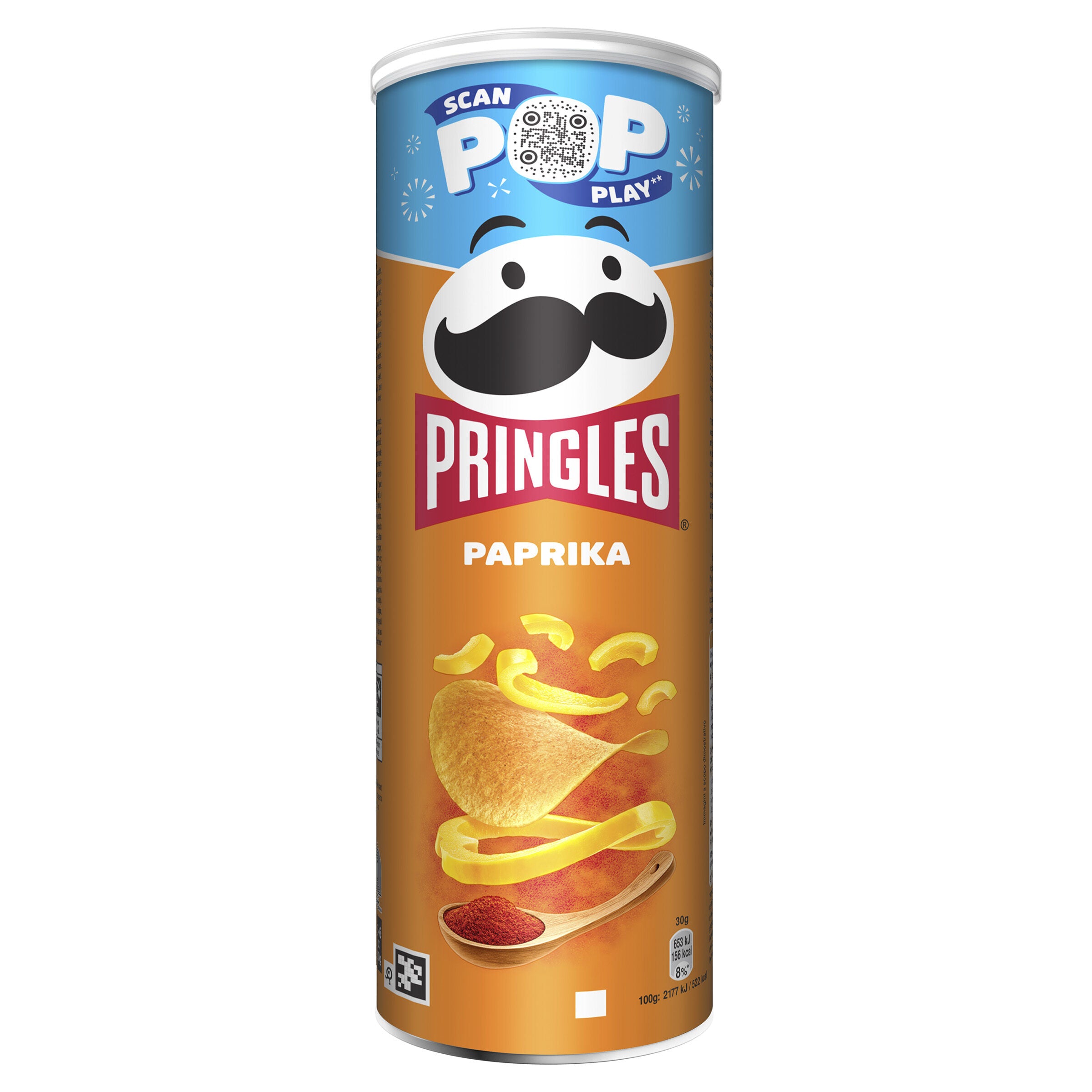 Patatas fritas paprika bote Pringles 165g