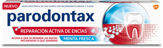 Dentífrico repara activa encias Parodontax 75 ml La Despensa