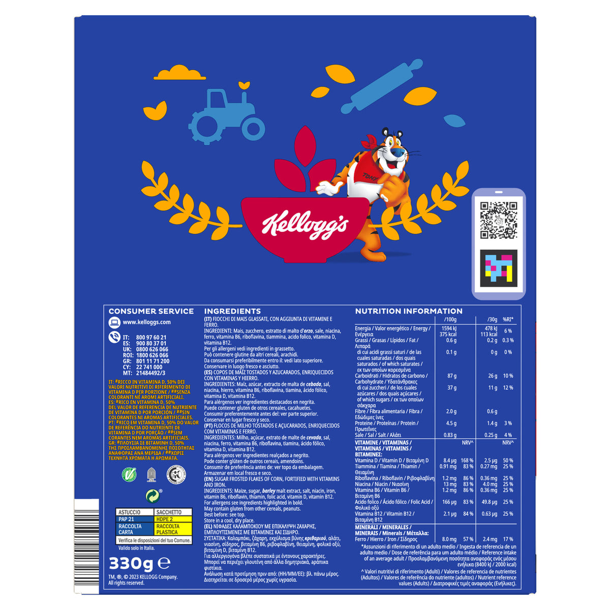 Cereal copo trigo frosties Kellogg's 330g