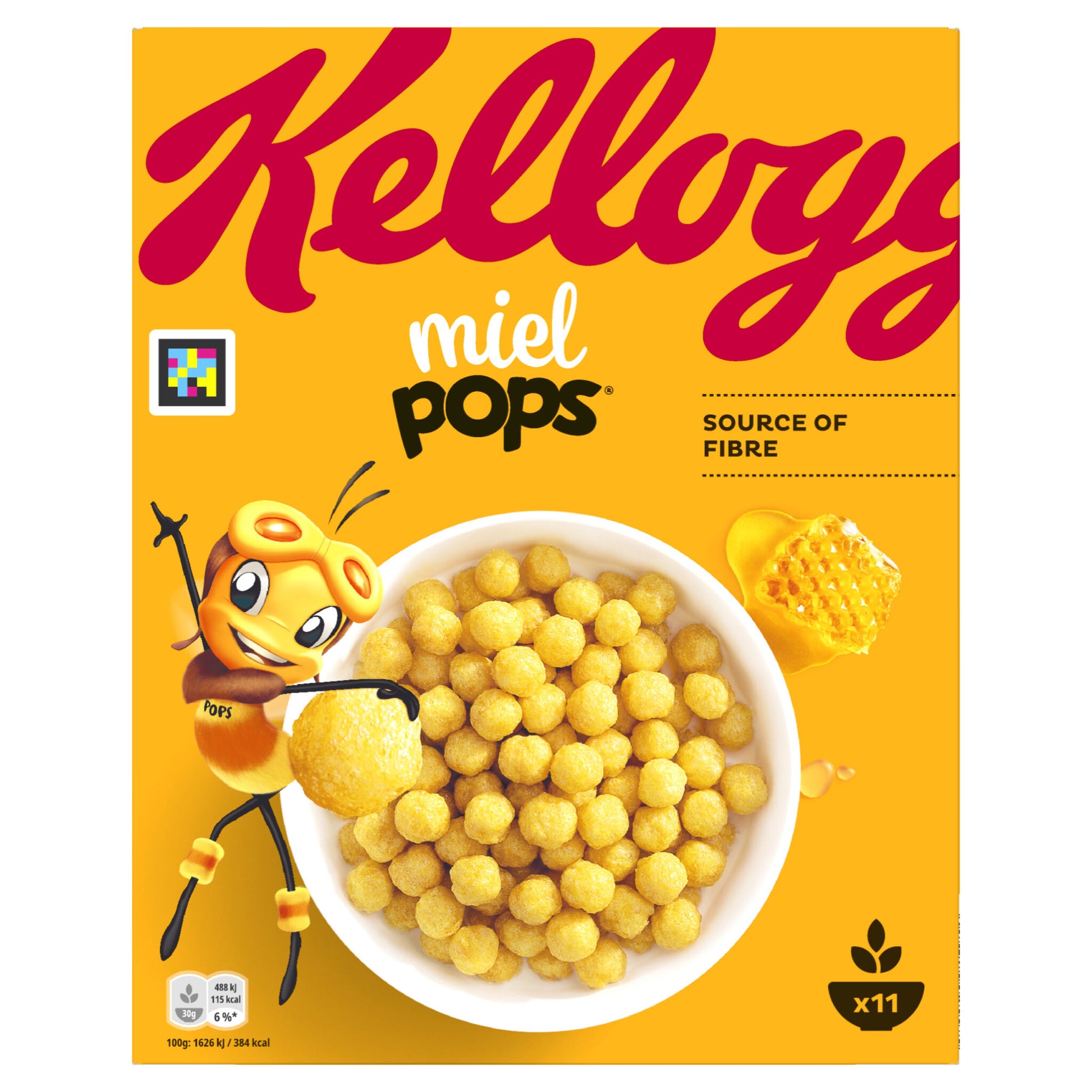 Ceral trigo inflado miel pops Kelloggs 330g