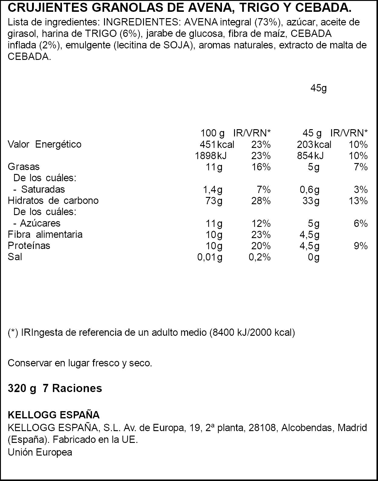 Granola classic Special k 320g