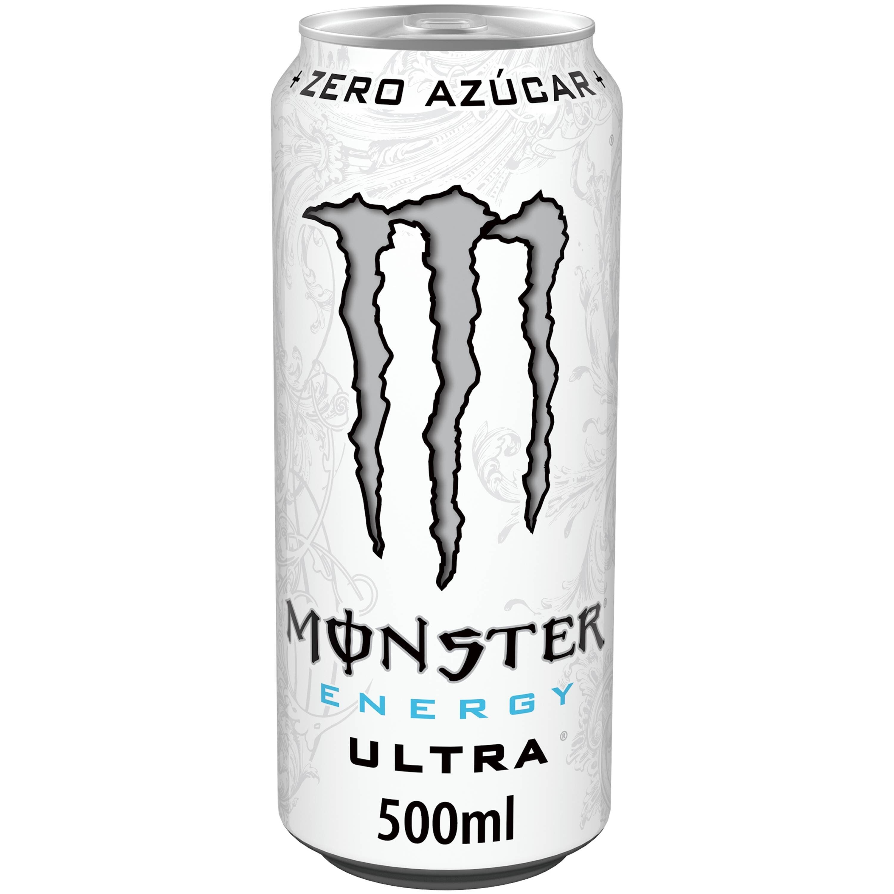 Bebida energética s/azúcar white lata Monster 500ml