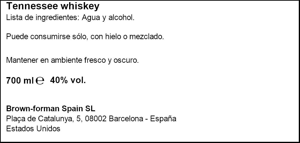 Whisky  Jack daniel 700ml