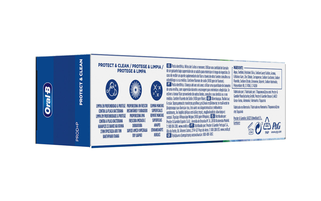 Dentífrico protege&limpia Oral b 75ml