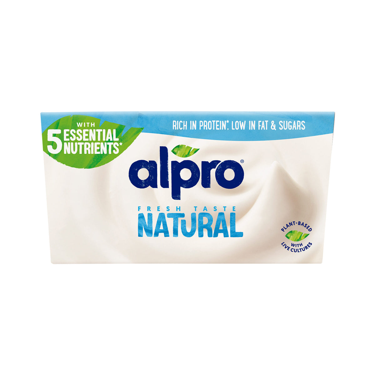 Postre vegetal natural Alpro Danone p4 125g/u