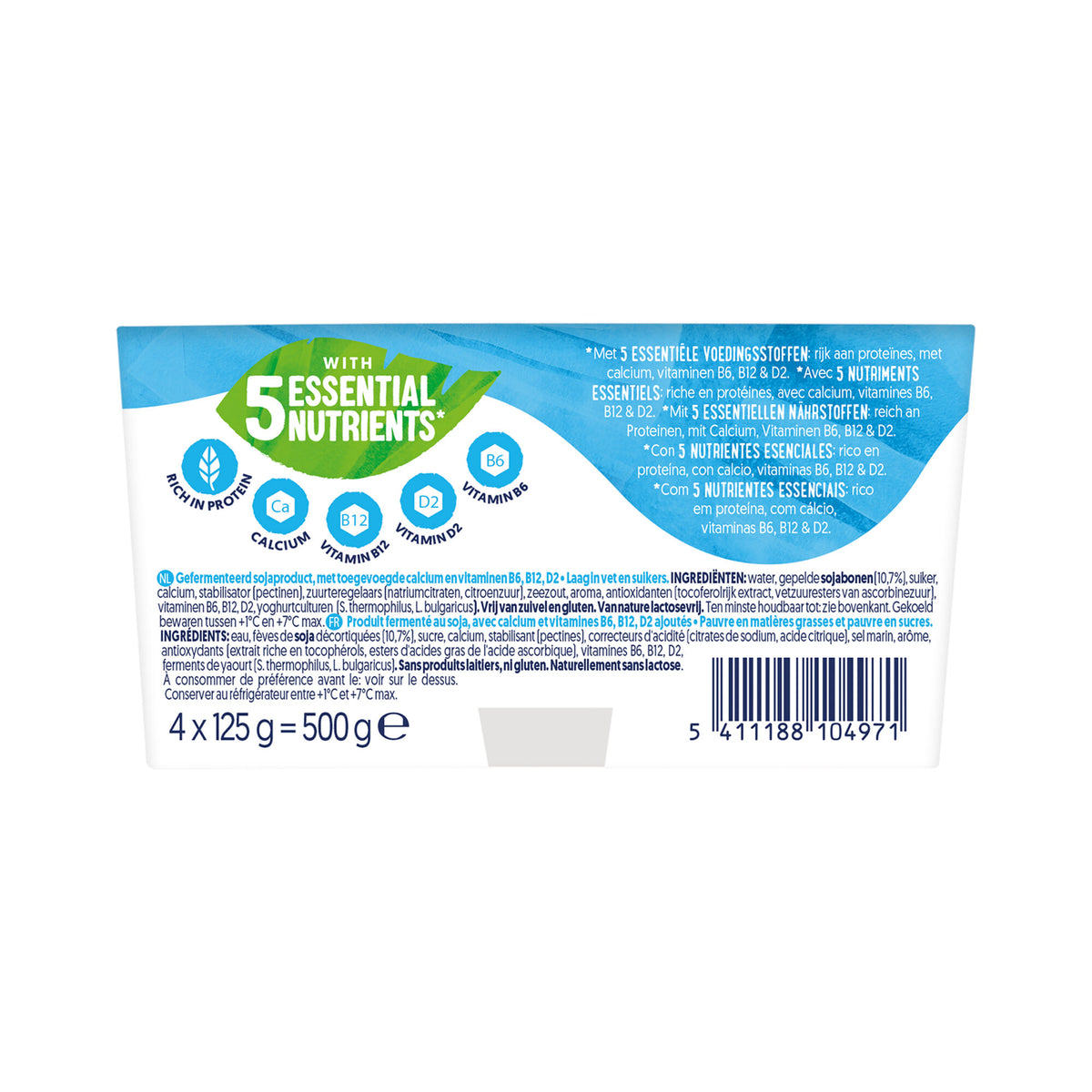Postre vegetal natural Alpro Danone p4 125g/u