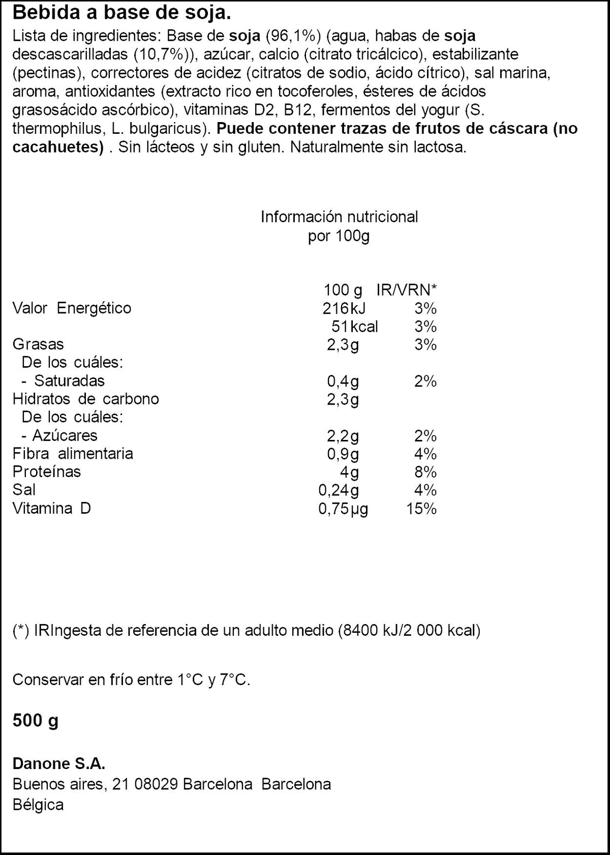 Postre vegetal natural Alpro Danone p4 125g/u