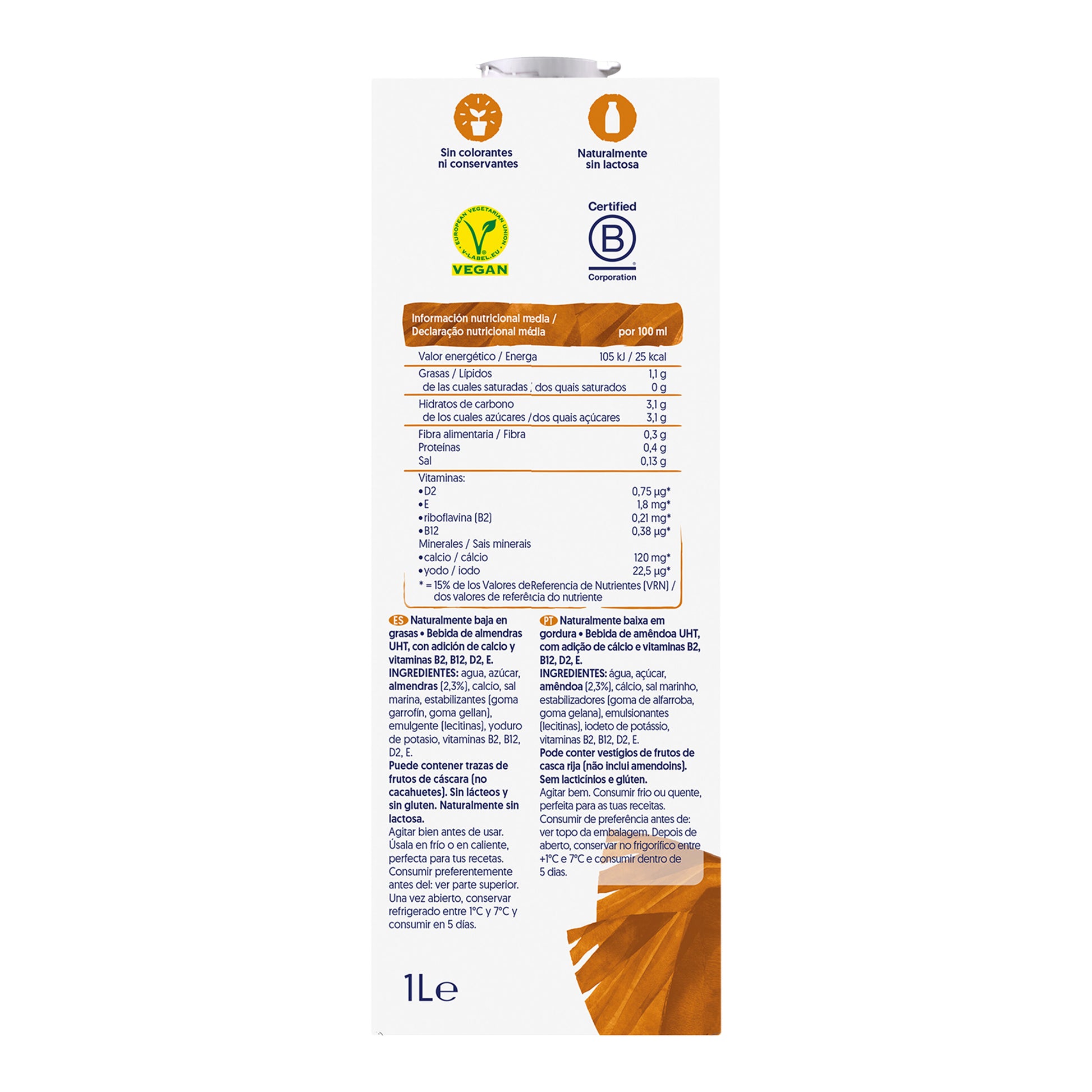 Bebida  de almendras original Alpro 1l