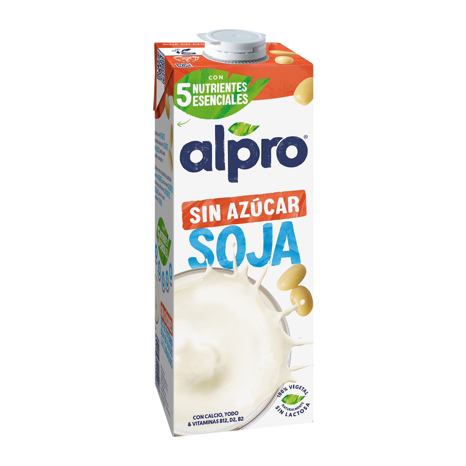 Bebida vegetal de soja s/azucar Alpro 1l