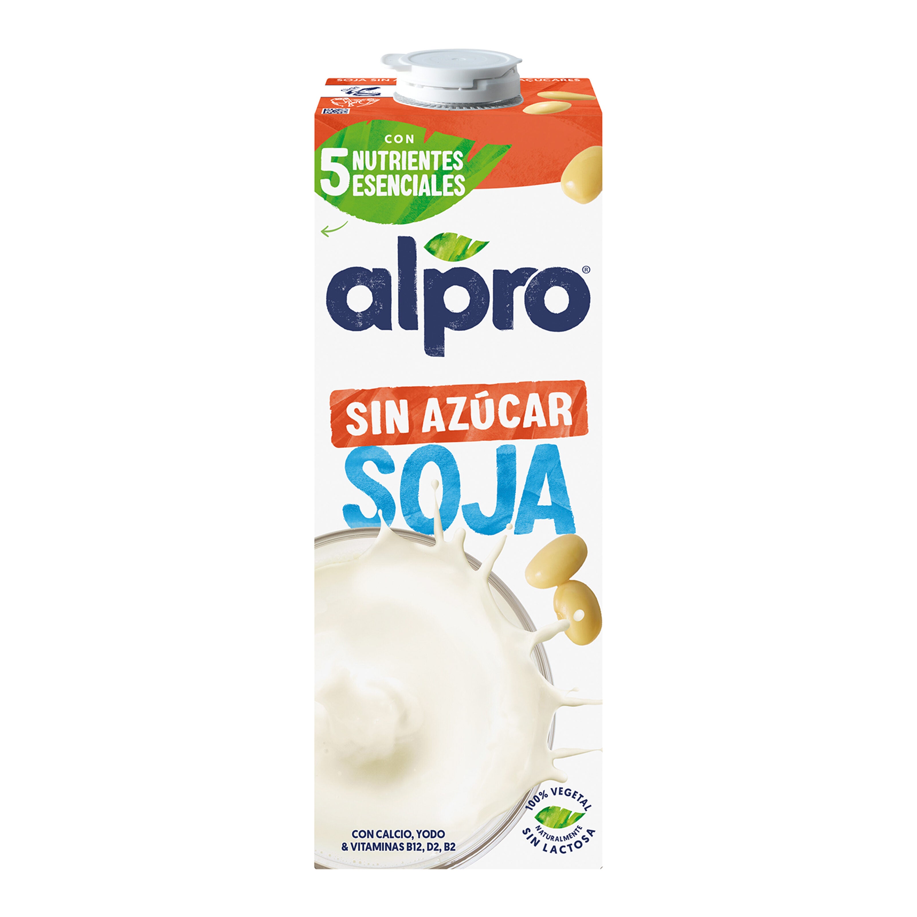 Bebida vegetal de soja s/azucar Alpro 1l