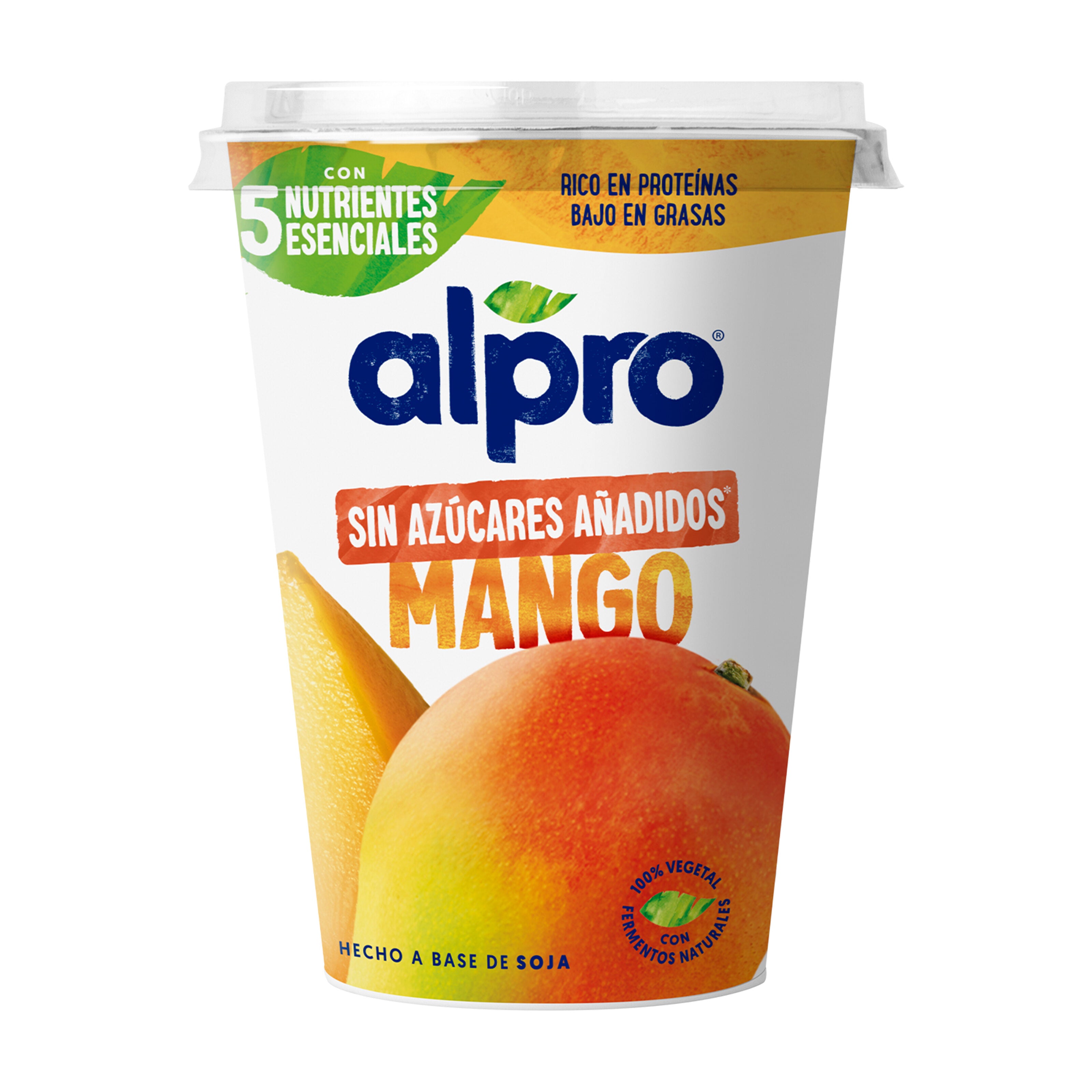 Postre vegetal s/azucar mango Alpro 400g