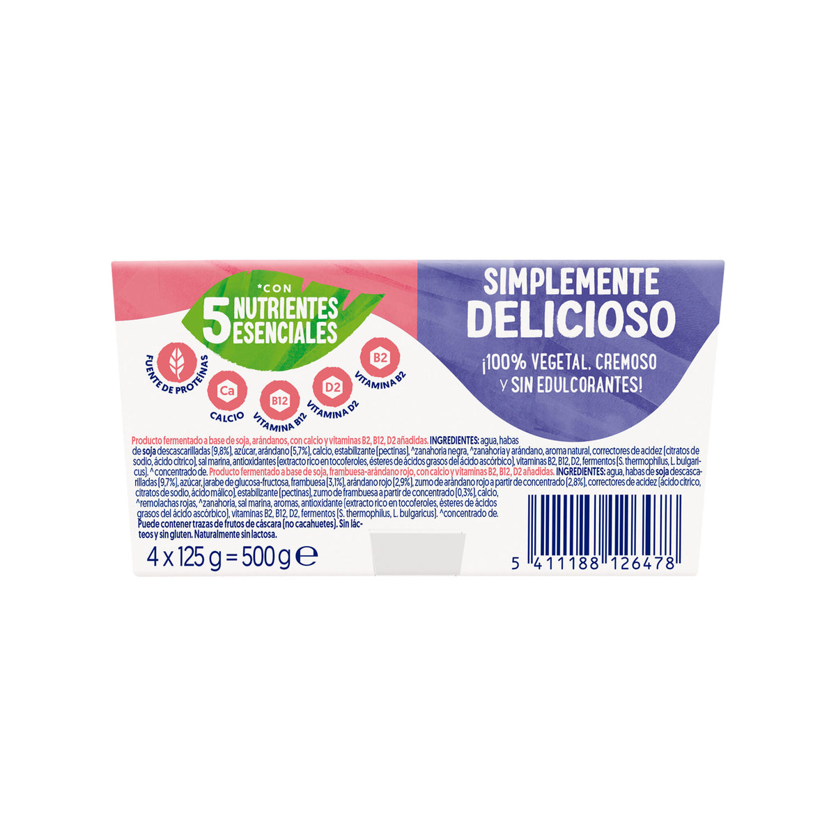 Postre vegetal aran/frut Alpro p4 125g/u
