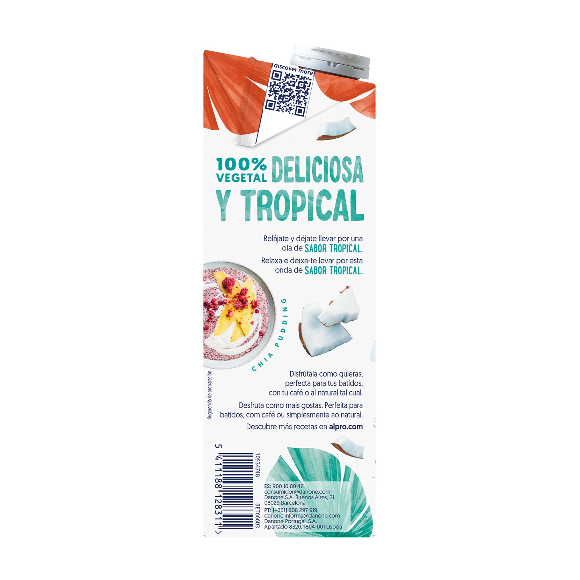 Bebida vegetal coco s/azucar Alpro 1l