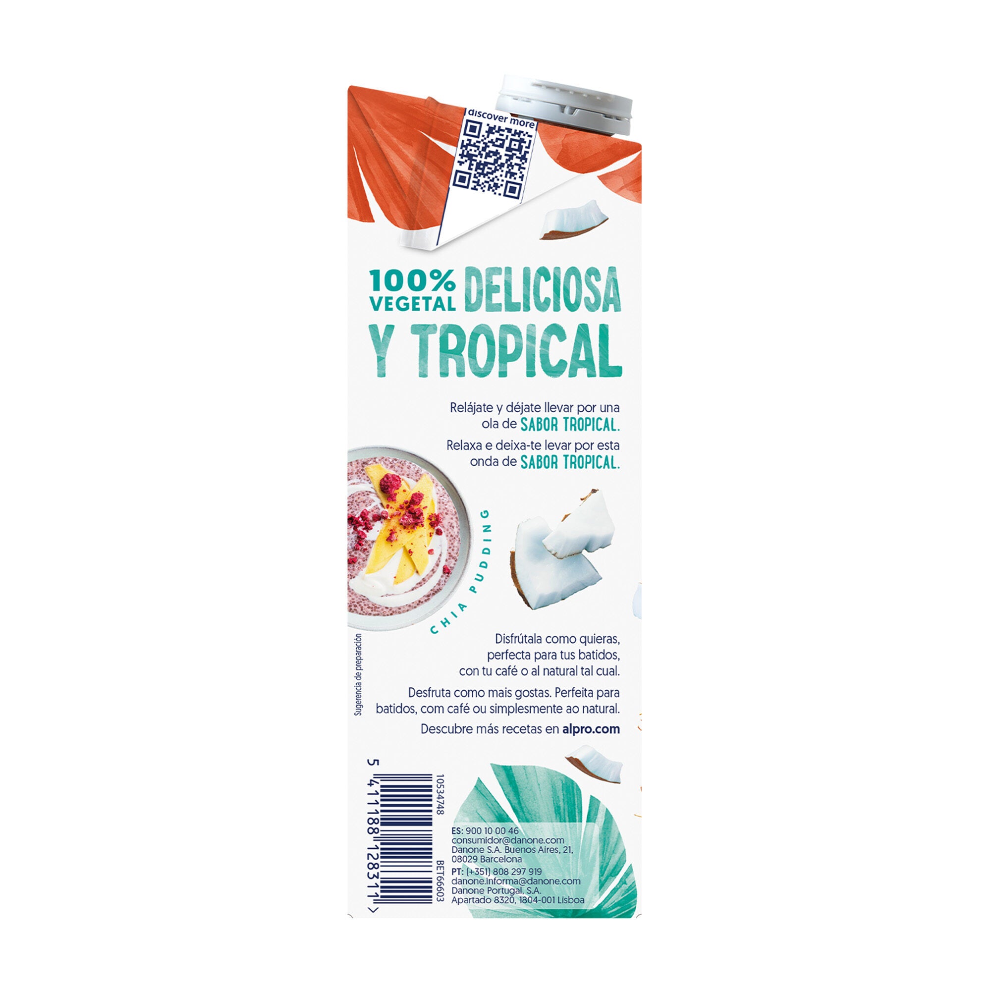 Bebida vegetal coco s/azucar Alpro 1l
