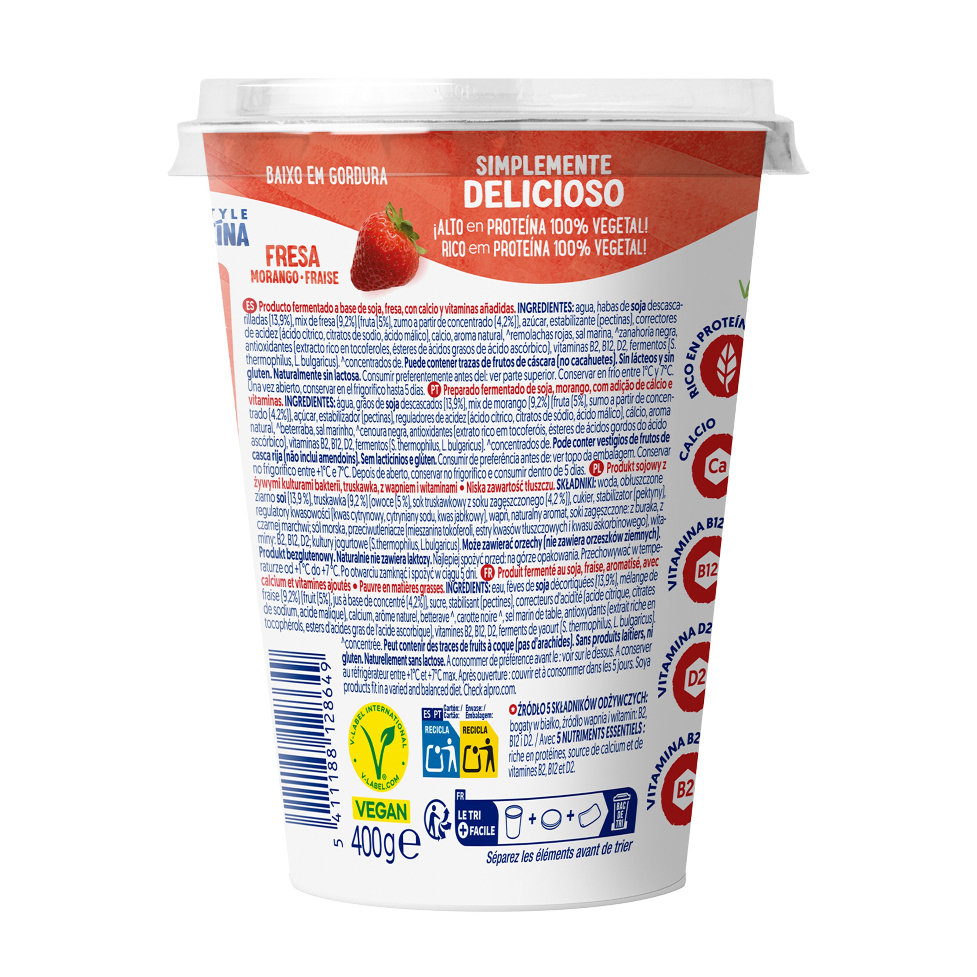 Skyr style fresa Alpro 400g