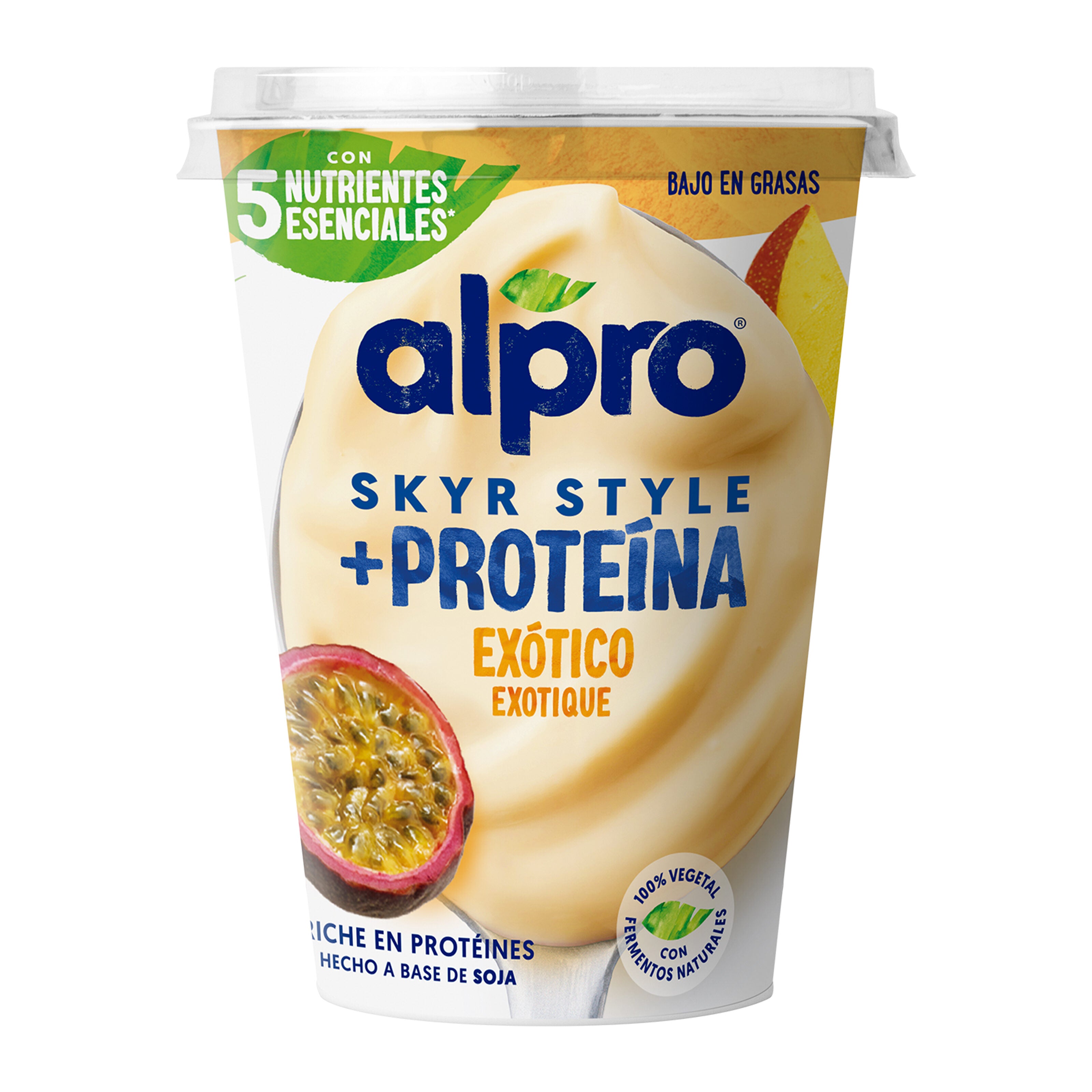 Postre vegetal pbay skyr exotic Alpro 400g