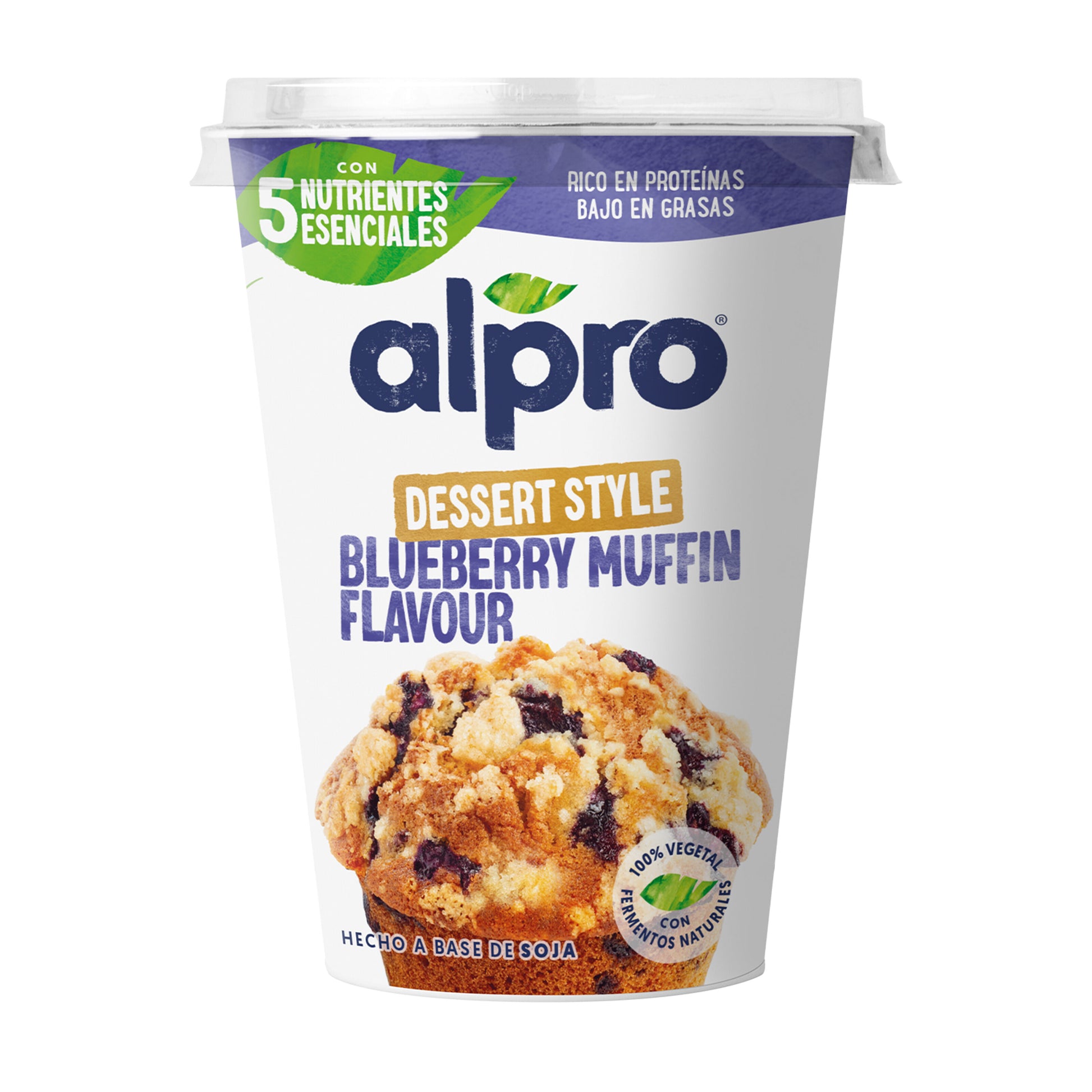 Yogur soja muffin arandanos Alpro 400g