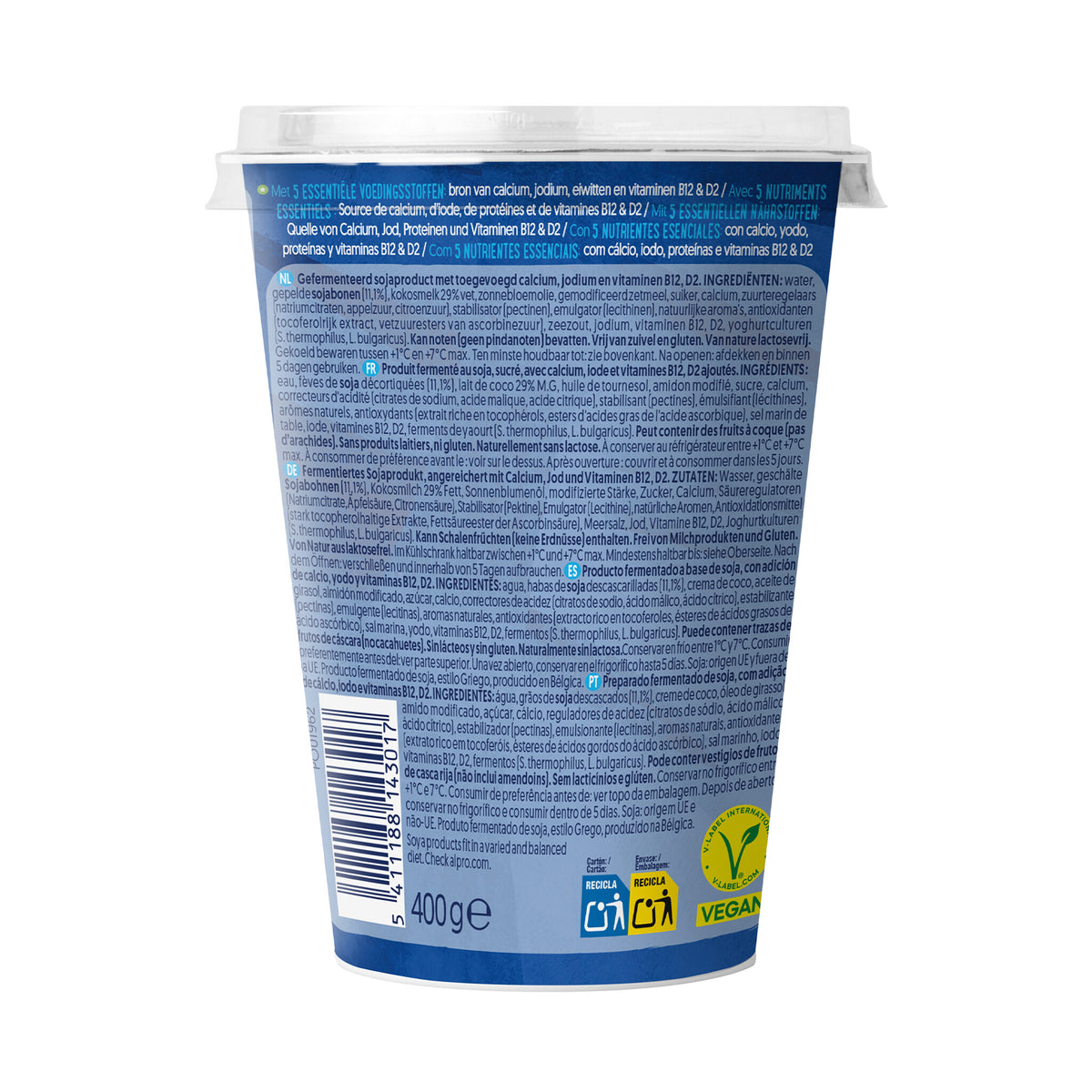 Yogur griego vegetal natural Alpro 400g