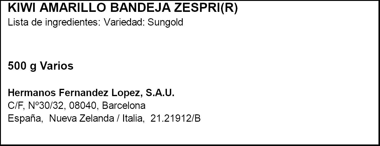 Kiwi gold Zespri 500g
