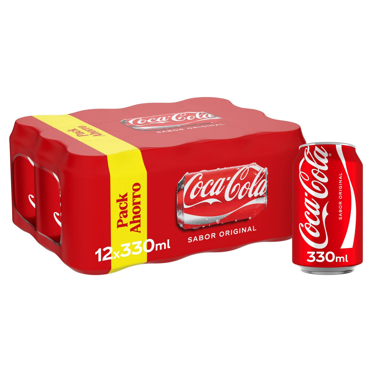 Refresco cola lata Coca cola p12 330ml/u