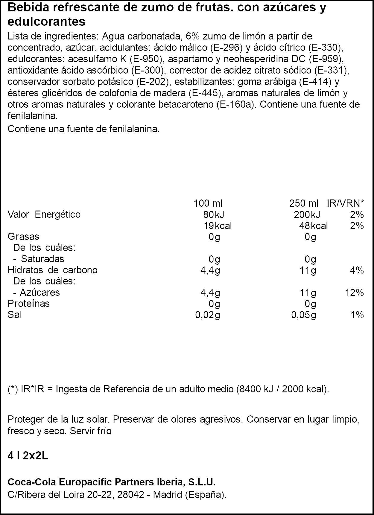 Refresco limon  Fanta p2 2l/u