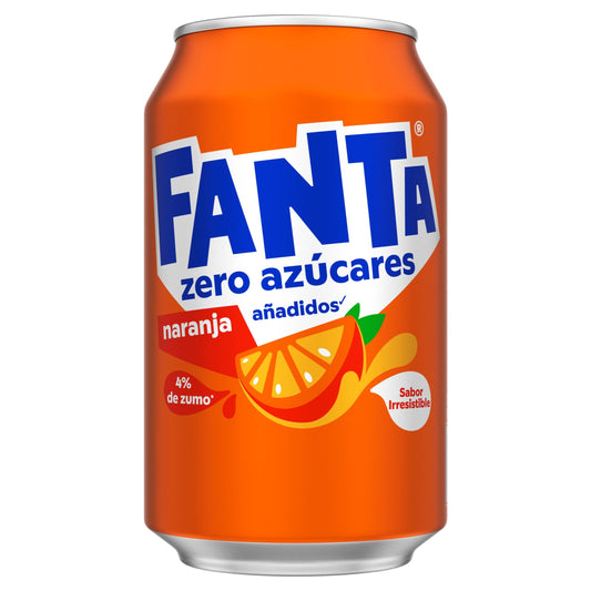 Refresco naranja zero lata Fanta 330ml La Despensa