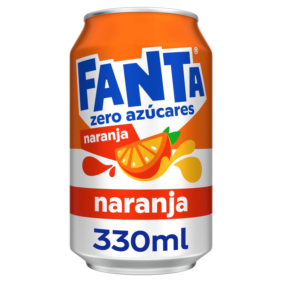 Refresco naranja zero lata Fanta 330ml