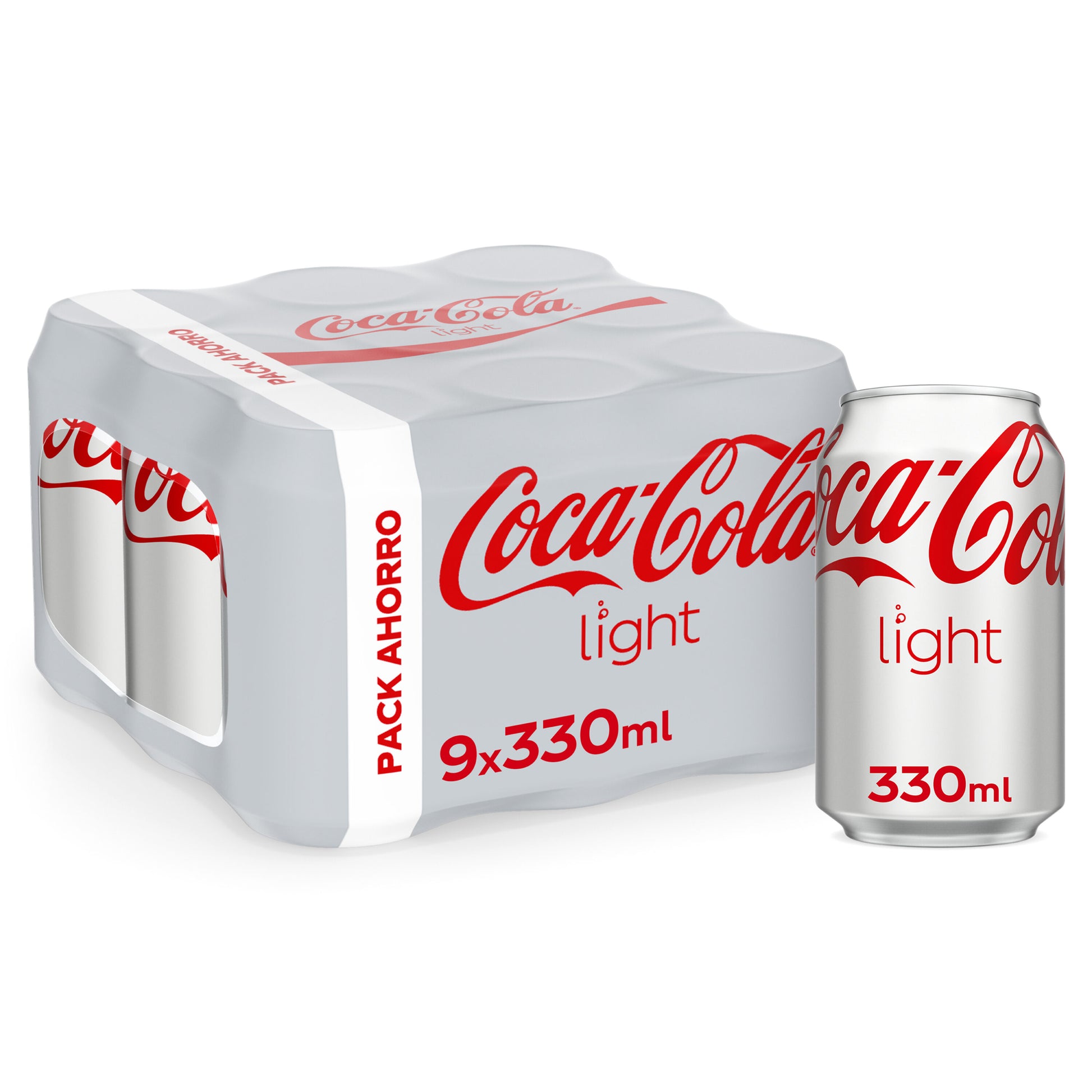 Refresco cola light lata Coca cola p9 330ml/u