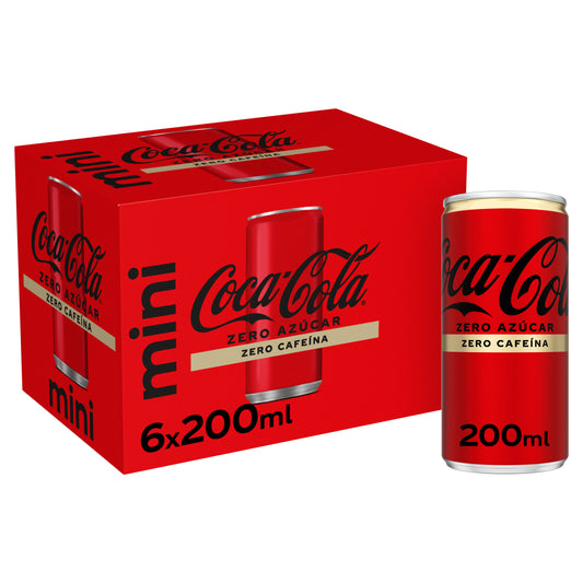 Refresco cola s/azúc  s/caf  mini lata Coca cola p6 200ml La Despensa