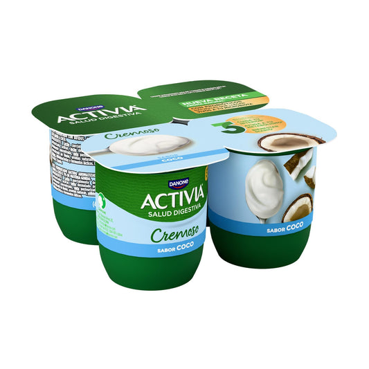 Yogur bifidus cremoso coco activia Danone p4 La Despensa