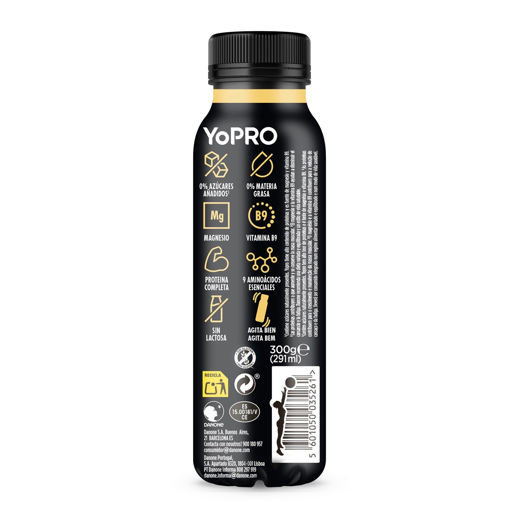 Yogur liquido vain/cook Yopro Danone 300g